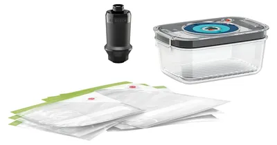 Obrázek produktu pro Bosch MSZV6FS1, Sada, Obdélníkový, 1 l, Černá, Zelená, Šedá, Průhledná, ErgoMixx, ErgoMixx Style, 266 mm