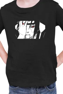 Produktbild von Kinder T-Shirt Naruto Itachi Uchiha 02, 7-8 Jahr - 128 / Schwarz