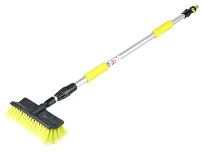 Produktbild von Winkelstrahlbürste 25 cm / 10" mit Teleskopstiel 110 - 170 cm mit Ventil