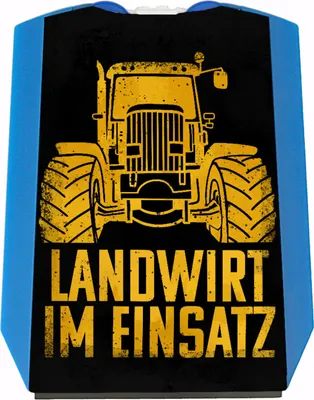 Produktbild von Landwirt im Einsatz Parkscheibe in gelb mit 2 Einkaufswagenchips