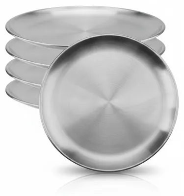 Imagen del producto de JL Cuisine - Platos de acero inoxidable - 20 cm, Imagen generada por IA