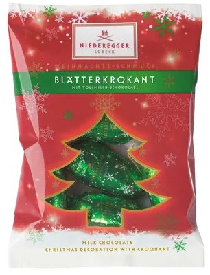 Produktbild von Niederegger Blätterkrokant Weihnachts-Schmuck 85g