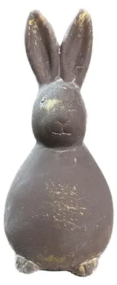 Image de Décoration de Pâques Figurine de lapin en ciment Lapin de Pâques 13 cm