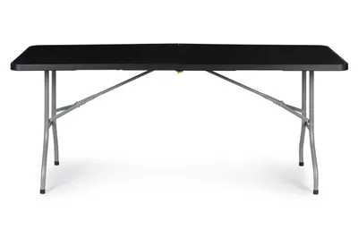Obrázek produktu pro MODERNHOME - Skládací zahradní banketový stůl 180 cm - černý