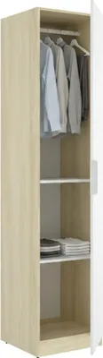 Immagine prodotto di Calvert - Guardaroba 1 Anta, Bianco, Appendiabiti