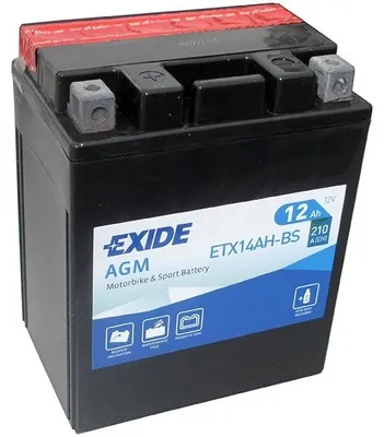 Zdjęcie produktu dla Akumulator Exide Moto AGM 12V 12Ah ETX14AH-BS +L
