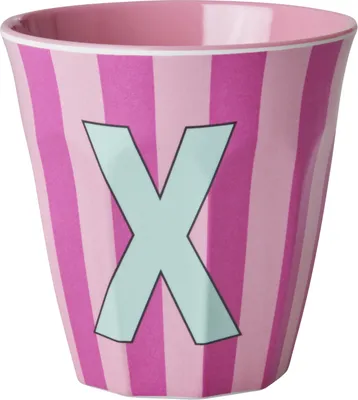 Obrázok produktu pre Melamínový hrnček písmeno dievča - X