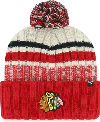 Obrázok produktu pre Pánská zimní čepice Chicago Blackhawks NHL Long Range '47 CUFF KNIT Natural