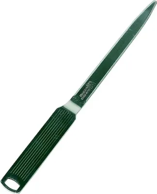 Produktbild von ALCO Brieföffner 23,2 cm aus rostfreiem Edelstahl, aufgebogene Klinge, Längsrillen-Gravur, am Griff Auf- hängevorrichtung