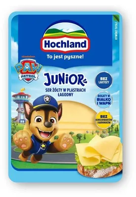 Productafbeelding van Hochland Ser Geel Junior, plakken, 135 gram
