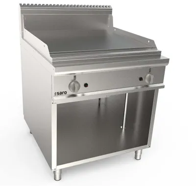 Produktbild von SARO Gasgriddleplatte 800 mm breit Standgerät glatt Modell LQ / FTG4BAL