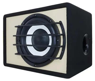 Obrázek produktu pro Subwoofer, jmenovitý výkon 200 W, špičkový výkon 3800 W, impedance 4 Ω, frekvenční rozsah 50 Hz – 250 Hz, hmotnost 10,5 kg