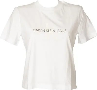 Produktbild von T-Shirt Frau CK CALVIN KLEIN JEANS Kurzarm Rundhals Baumwolle Artikel ZW0ZW01471 MONO T SHIRT, M, Cotone 100%