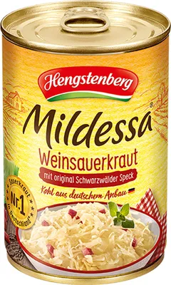 Immagine prodotto di Crauti al vino Hengstenberg Mildessa con pancetta della Foresta Nera 400g