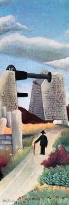 Produktbild von Henri Rousseau Kunstdruck Bild - Der Steinbruch, 1896 (91 x 30 cm)