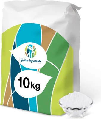 Produktbild von Golden Ingredients Natron Pulver 10 kg - Natriumhydrogencarbonat, Backsoda, Backpulver, Soda, Lebensmittelqualität