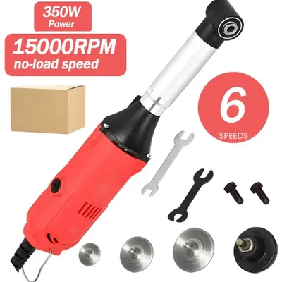 Produktbild von Fliesenfugenfräser - Elektrischer Geradschleifer - 350 W - 15.000 U/min - 6 Geschwindigkeitsstufen - 110 V - Netzbetrieb - Rot