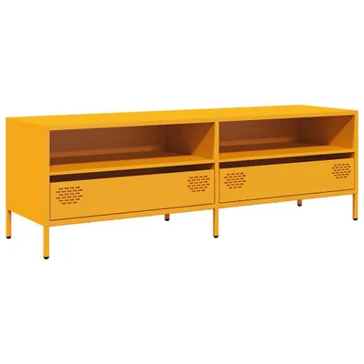 Produktbild von vidaXL TV-Schrank Senfgelb 135x39x43,5 cm Kaltgewalzter Stahl