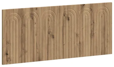 Immagine prodotto di vidaXL Testiera da letto da montare a parete, modello ALKMAAR, realizzata in legno impiallacciato effetto rovere artigianale