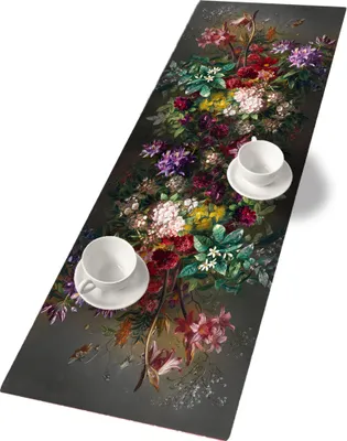 Produktbild von BERTONI Filz Tischläufer, Tischdecke mit Muster Bank Tischdekoration BUKIET 115x40 cm