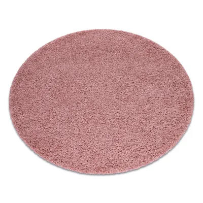 Zdjęcie produktu dla Dywan SOFFI koło shaggy 5cm różowy koło 120 cm