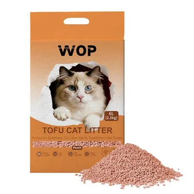 Produktbild von TOFU Katzenstreu Pfirsich - WOP - Kattoilette