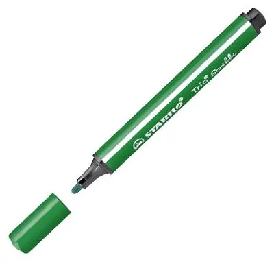 Produktbild von Gefederter Dreikant-Filzstift - STABILO Trio Scribbi - Einzelstift - grün