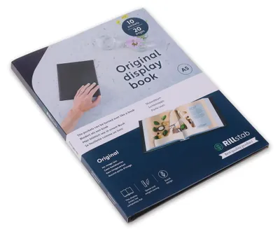 Produktbild von Rillstab Display book A5, Schwarz
