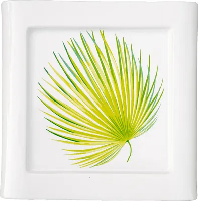 Image de Plateau Ginkgo, 32X32X3cm, palmier