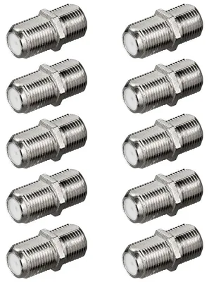 Produktbild von 10x F-Verbinder F-Kupplung SAT Kabel Verbinder F-Buchse Kupplung Verlängerung