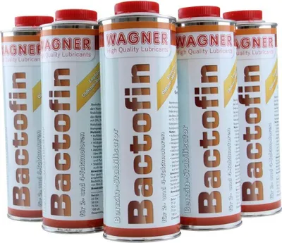 Immagine prodotto di 5x1 litri Wagner Bactofin stabilizzatore per serbatoi di benzina antiruggine per motori a 2 e 4 tempi
