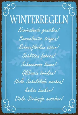 Zdjęcie produktu dla vianmo Drewniany znak 30x20 cm Winterregel Kaminabende Glühwein