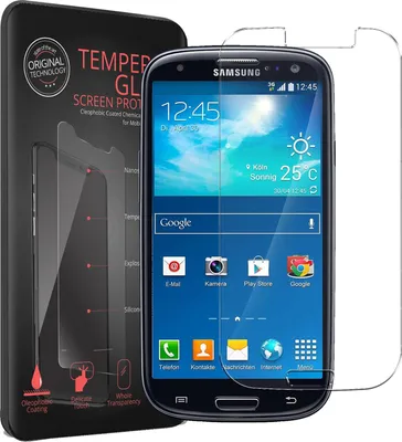 Produktbild von 2x Panzerglas für Samsung Galaxy S3 Glas Folie Displayschutz Schutzfolie
