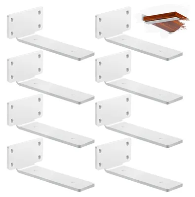 Productafbeelding van Omgoods - Robuuste Wandplankdragers voor Zwevende Planken (8 Stuks)