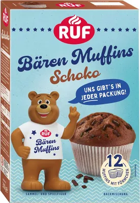 Produktbild von RUF Bären Muffins Schoko Backmischung