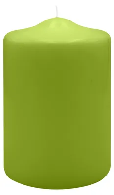 Produktbild von Spitzkopf Stumpen Kerzen Limonegrün 15 x Ø 10 cm, 6 Stück
