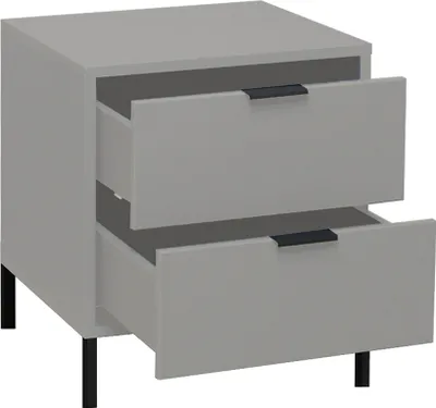 Produktbild von Kommode Standschrank Schubladenkommode Beistellschrank "Boulder I" Kreidegrau Quadratform