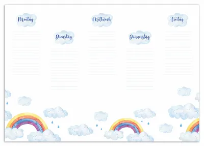 Obrázek produktu pro RNK Verlag 46659 Papírová psací podložka "Rainbow" prázdná(P)
