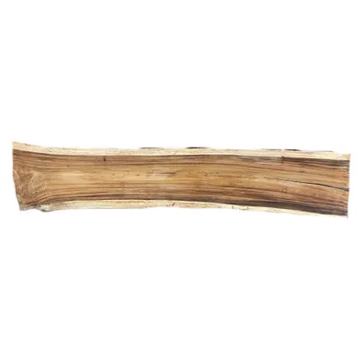 Produktbild von Holzplatte aus Tropenholz - Massive Tischplatte aus Regenbaumholz Platte 12 - 264x53x5,3 cm
