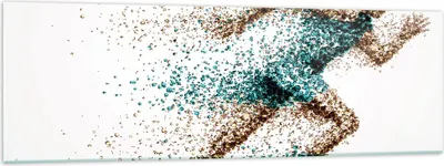 Produktbild von Bilder auf glas - Athlet sprinter sport läufer - 160x50cm - Glasbilder - Wandbilder - Kunstdruck - zum Aufhängen bereit - Wanddekoration aus Glas - Glas Bilder - Wandbild auf Glas - GAB160x50-2802