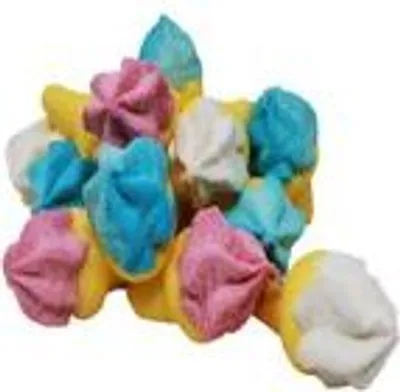 Zdjęcie produktu dla Marshmellow piankowe kolorowe bekonowe rożki do lodów 3 różne 125g