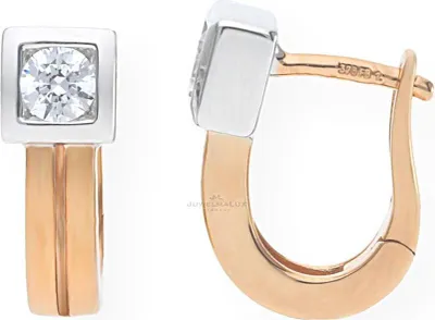 Produktbild von Creolen Roségold und Weißgold 375 Zirkonia JL12-06-0052 JuwelmaLux