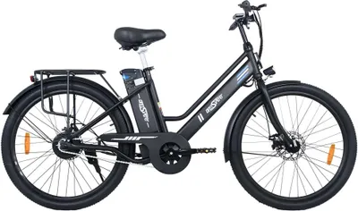 Obrázek produktu pro ONESPORT OT18 Elektrické kolo, 26*2,35 palce Pneumatiky 36V 14,4Ah Baterie 100 km Max. dojezd IP54 Vodotěsné Max. zatížení 120 kg Shimano 7 převodů - černá barva