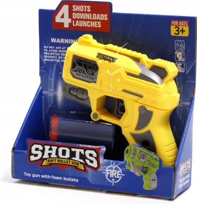Immagine prodotto di Lanciatore Di Pistola Per Freccette In Schiuma Proiettili Di Sicurezza Set Da 2 Pezzi