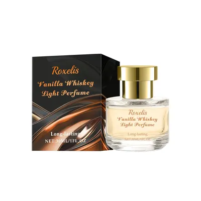 Productafbeelding van Roxelis Vanilla Whiskey Eau de Toilette – Een fruitige, frisse en elegante geur, langdurig, verkrijgbaar als spray voor onderweg