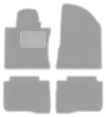 Image de Tapis de sol en moquette pour SsangYoung Musso 2018- (SUV) – jeu 4 pièces, gris, sur mesure – Wielganizator OSLO