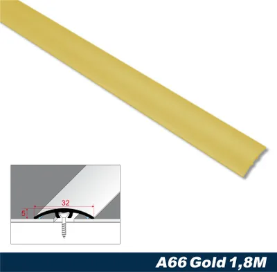 Produktbild von Effector Übergangsprofile aus eloxiertem Aluminium - Übergangsschiene Bodenleiste - (1,8 Meter gold) Übergangsschienen flach Dekoration eloxiert