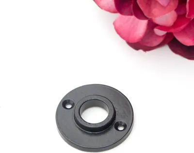 Produktbild von Rosette für Türklinke(einzeln) - zeitloses Design | Eisen schwarz