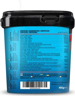 Produktbild von BODYLAB Bodybuilder Pre Workout - 480g - Tropical