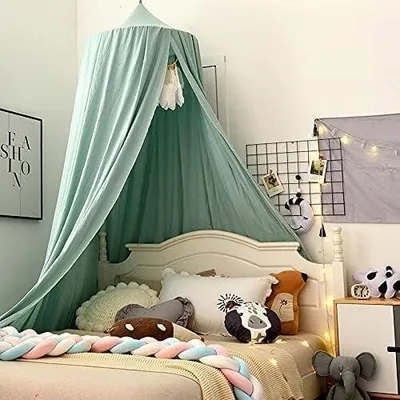Produktbild von Baldachin für das Kinderzimmer, Baby Betthimmel für Mädchen und Jungen, hängender Moskiton für Schlafzimmer und Spielzimmer, waschmaschinenfest, Höhe 250 cm